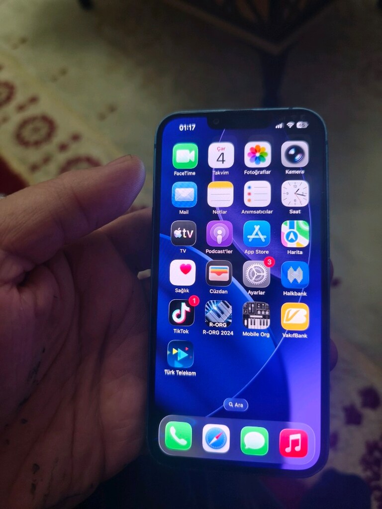 iPhone 13 128 gb pil %100 Türkiye cihazı bir ekran değişmiştir orijina - 2