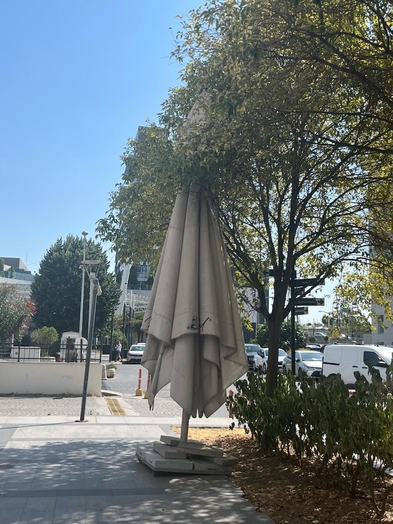 cafe ön bahçe büyük şemsiye - 2