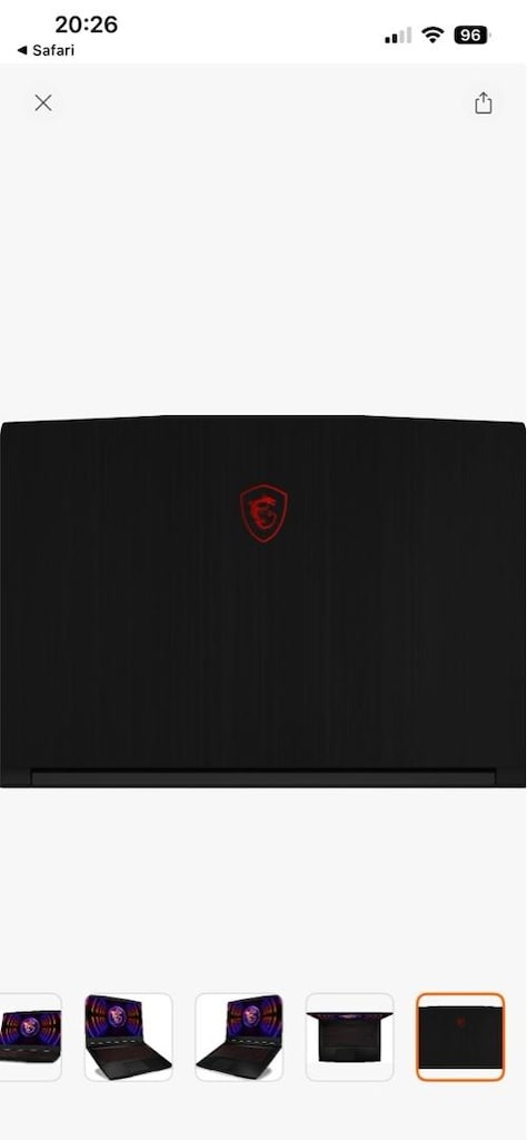 MSI Thin GF63 RTX 4050 | i5-12450H 12.Nesil | 144Hz Gaming Laptop - 4