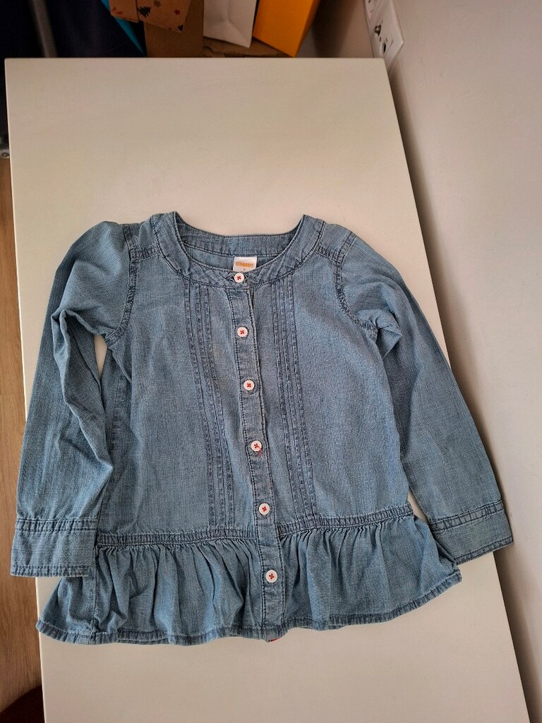 Gymboree Marka Fırfır Detaylı Kot Gömlek - 3