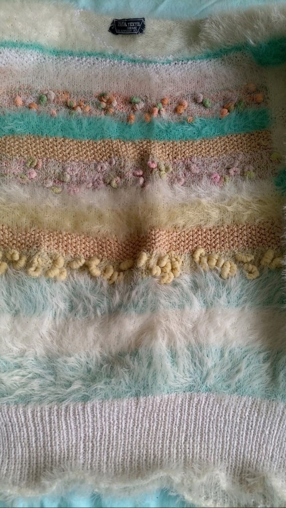 pastel çizgili kazak - 4
