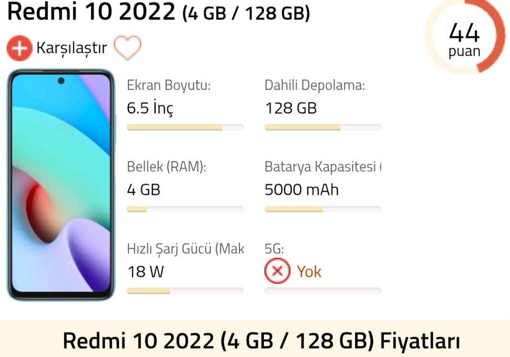 redmi 10 2022 128gb kutulu faturalı - 6