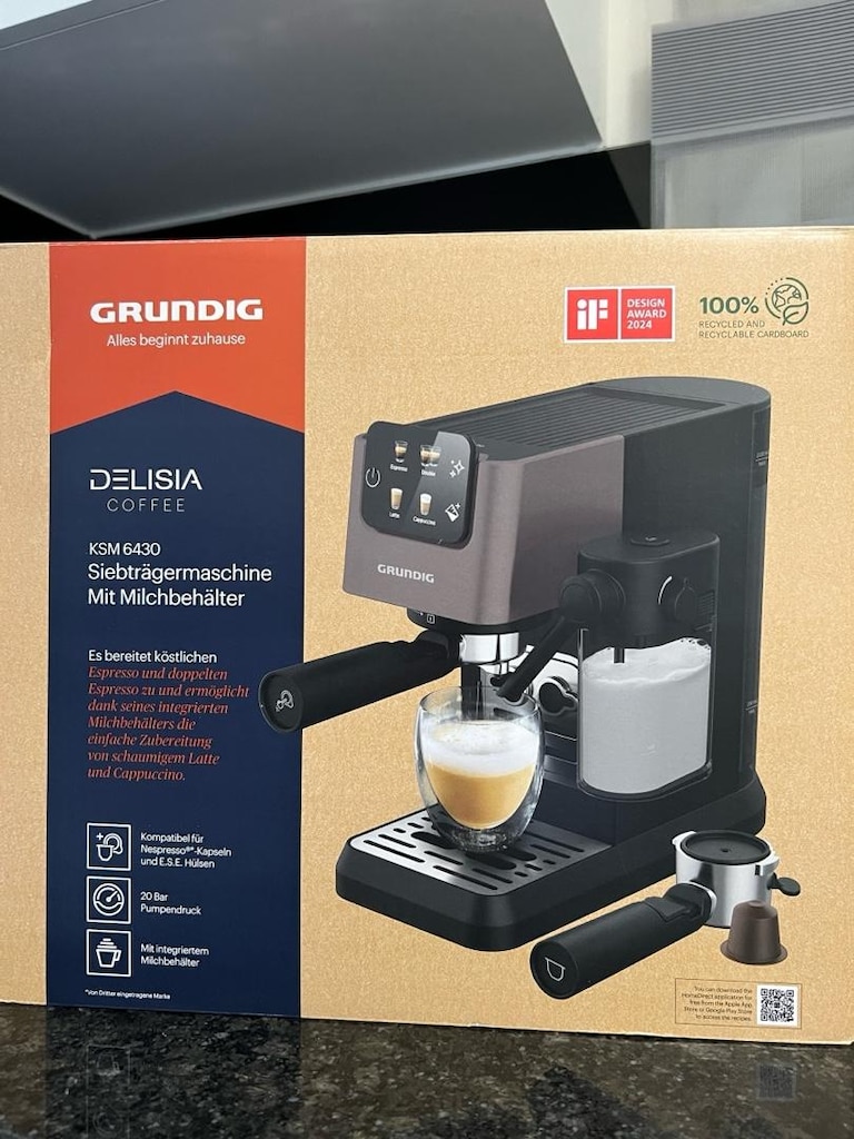 Grundig Ksm 6430 DELISIA Yarı Otomatik Kahve Makinesi - 8