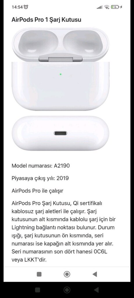 airpods boş kutu ve şarj kablosu - 7