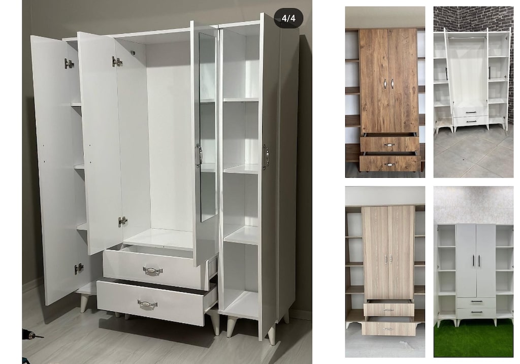 4 kapaklı elbise dolabı pwnrqrhryk - 5