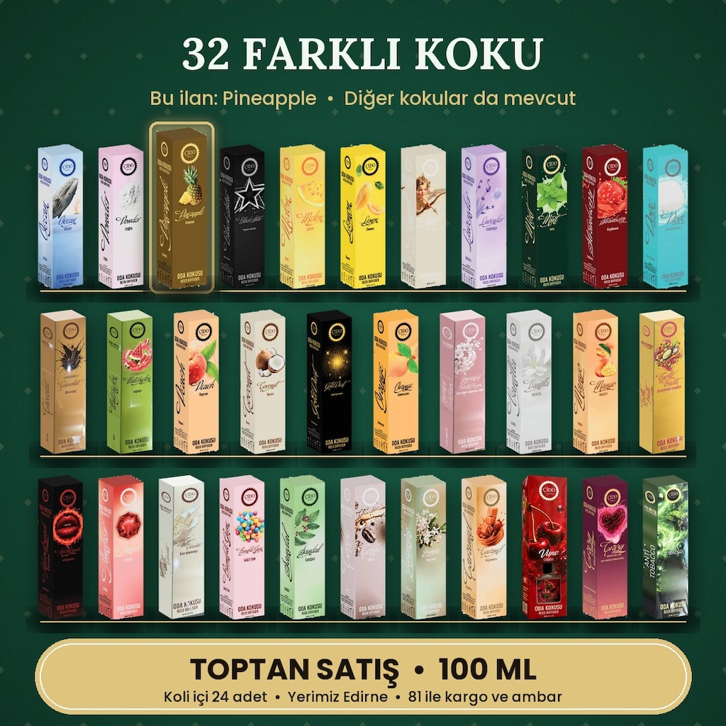 ANANAS ÇUBUKLU ODA KOKUSU 100ML ÇİDO MİRİS | TOPTAN SATIŞ - 3