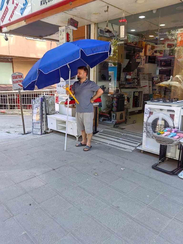 DEV KAMPANYA PLAJ ŞEMSİYESİ ŞEMSİYE KAMP PİKNİK YÜZME KARAVAN MAGAZADA - 5