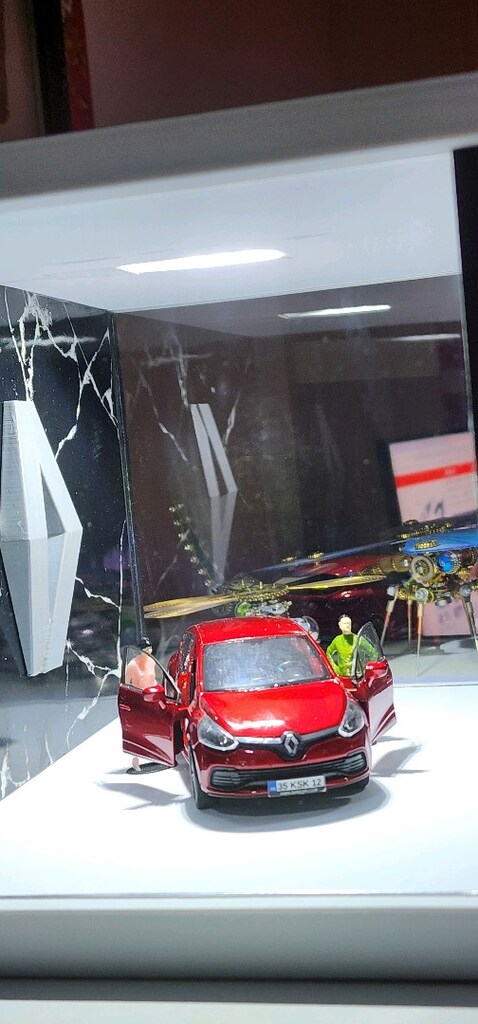 1:64 Renault Clio Rs Diorama/Showroom/Gece Lambası - 4