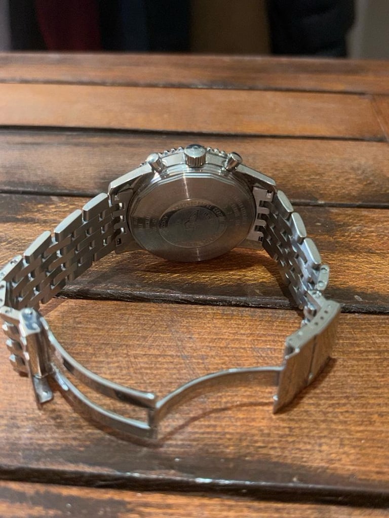 Breitling Navitimer Chronograph Çelik Kol Saati - Klasik Siyah Kadran - 3