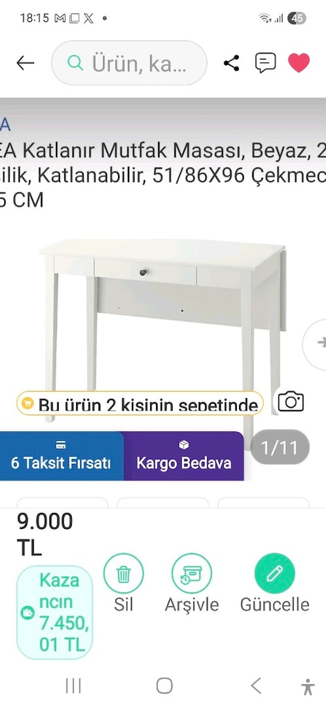 Ikea mutfak masası - 2