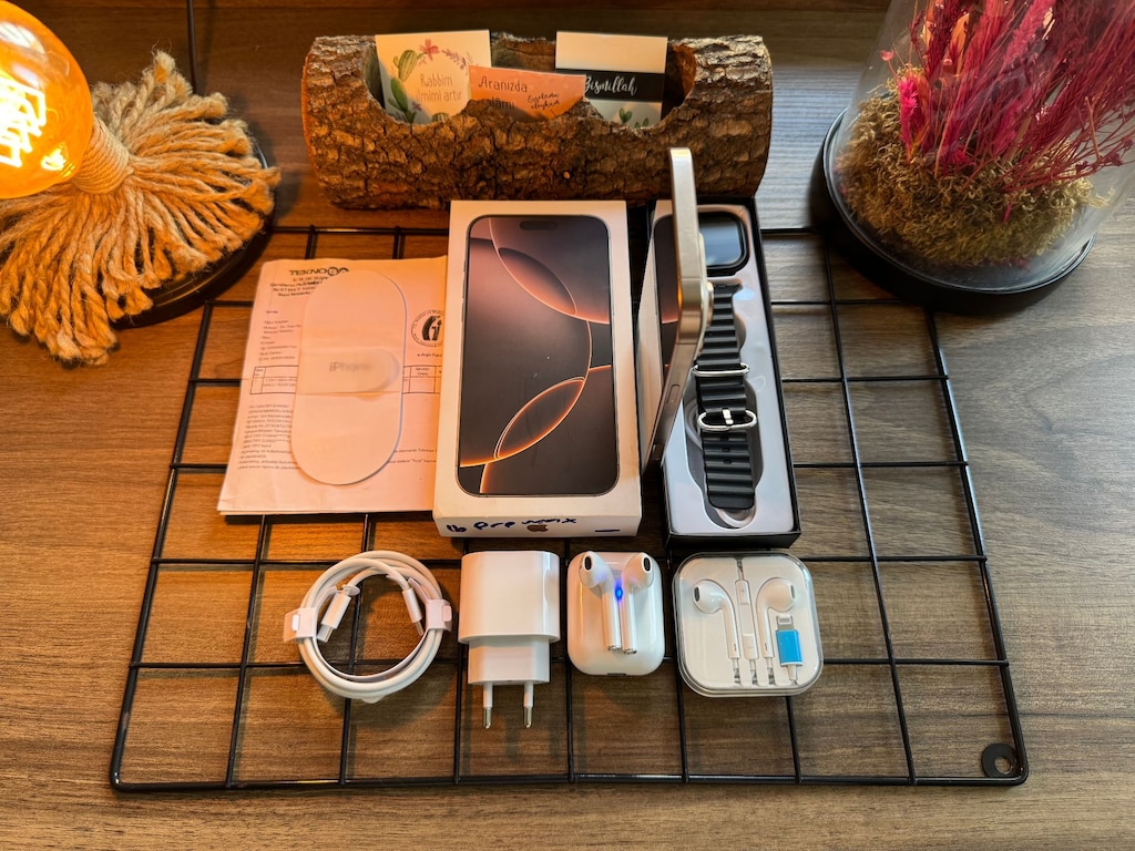 GARANTİLİ İPHONE 16 PRO MAX DESERT TİTANİUM - 5