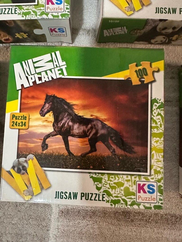 KS5li Renkli Hayvan Figürlü Puzzle Seti - 4