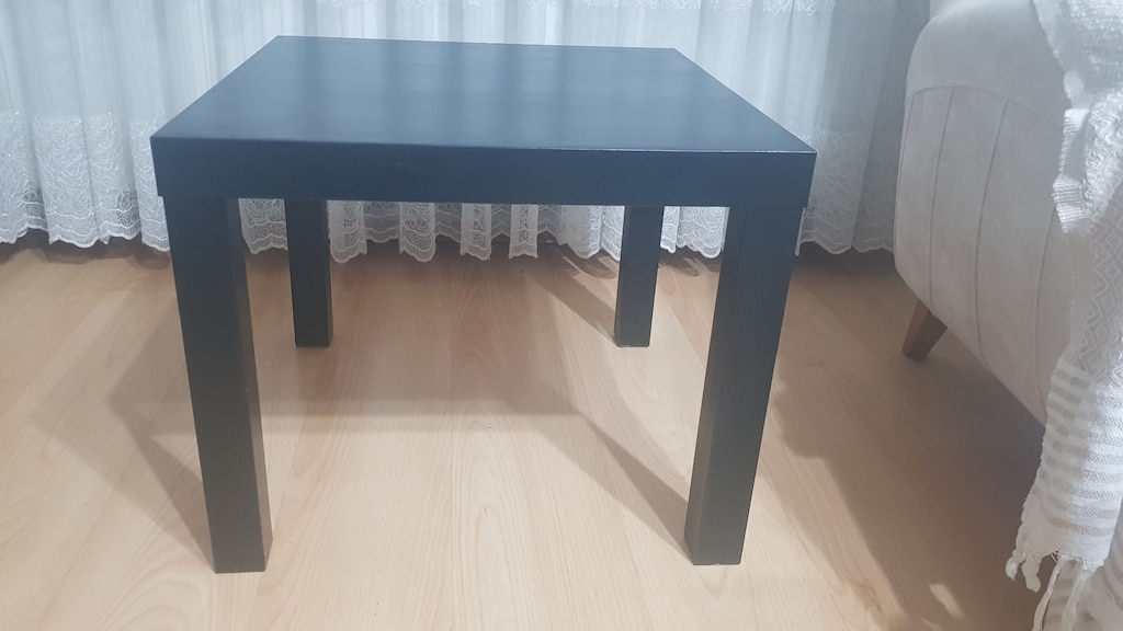 IKEA LACK Yan Sehpa - Siyah 55x55x45 - 8