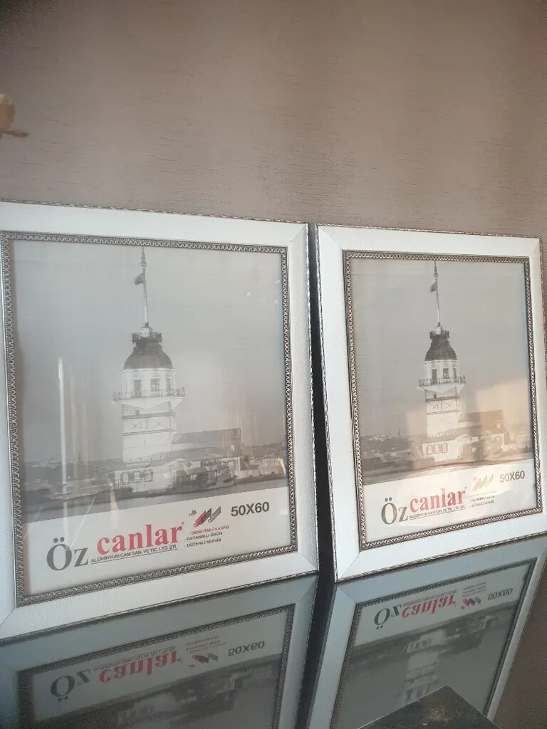 RESİM ÇERÇEVESİ SIFIR GİBİ 50x60 BEYAZ - 7