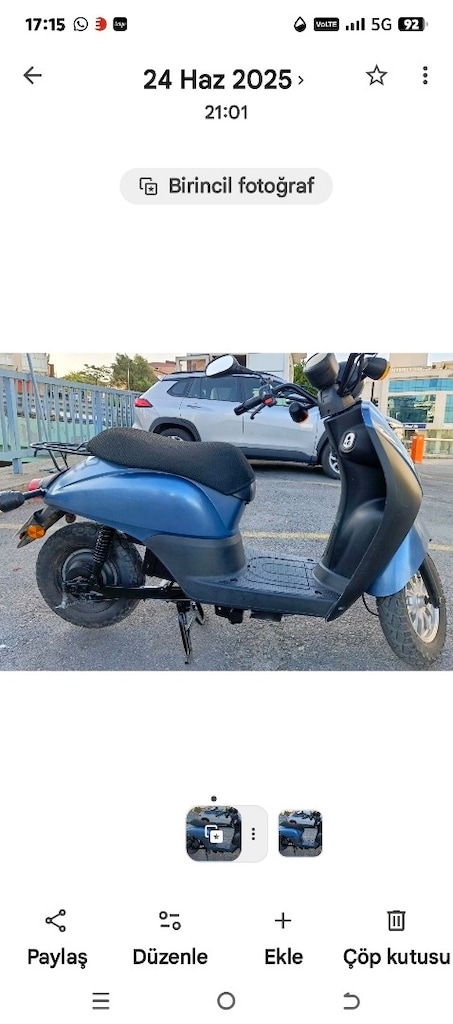ELEKTİRİKLİ SCOOTER İŞE GİDİP GELMEK İÇİN İDEAL EKONOMİK MUAYENE VAR - 3