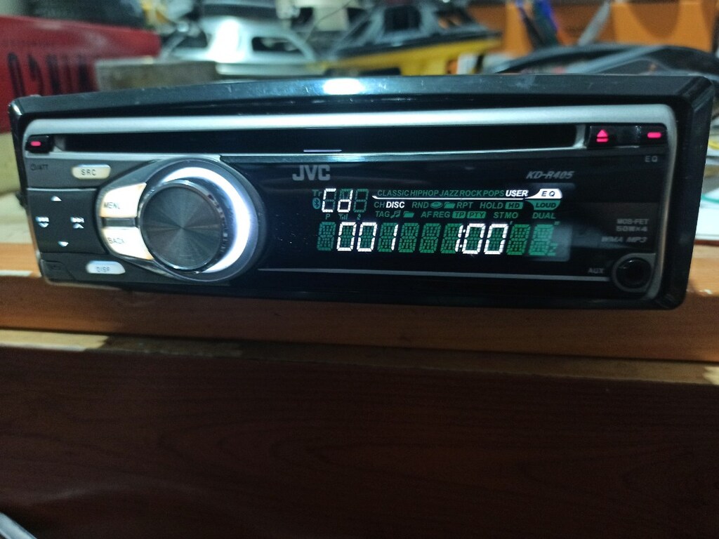 Eski seri tesisat teyibi jvc CD AUX RADYO tek anfi çıkışli oto teyp - 9
