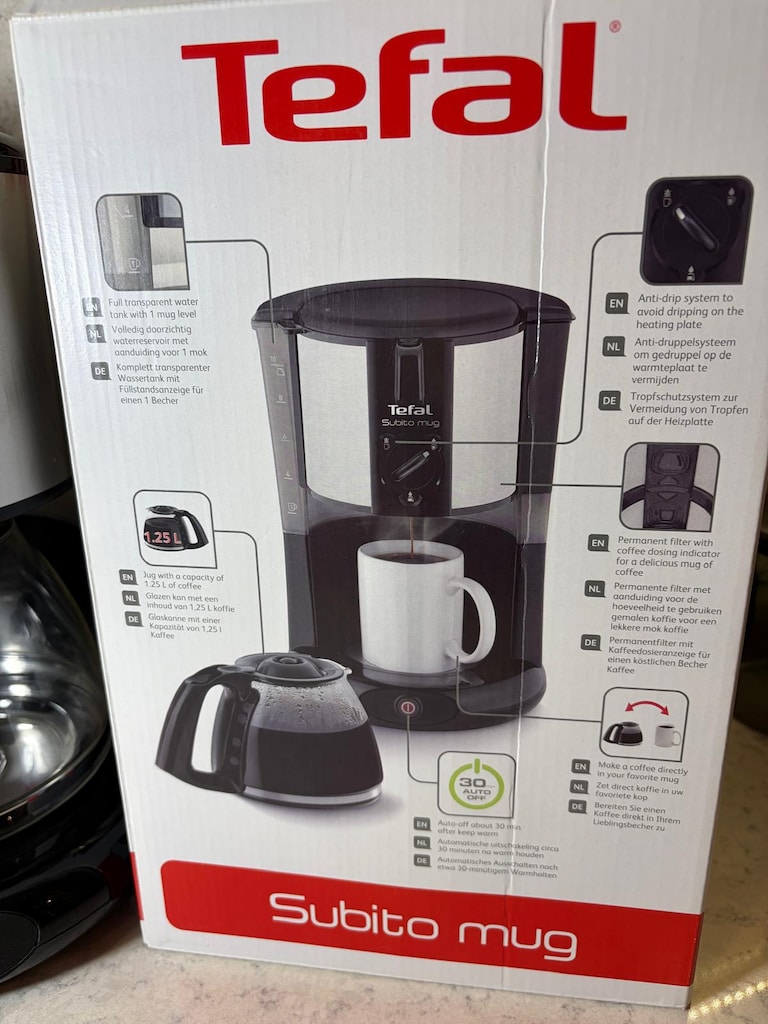 Tefal Subito Mug Filtre Kahve Makinesi 1,25 L – Sıfır Gibi - 3