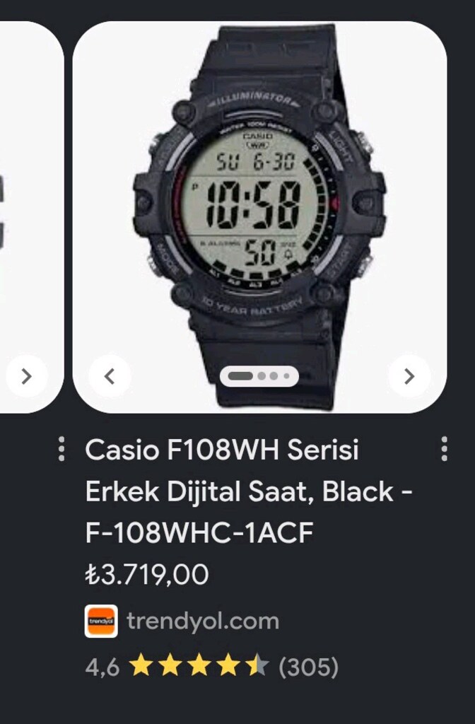 Casio saat - 6