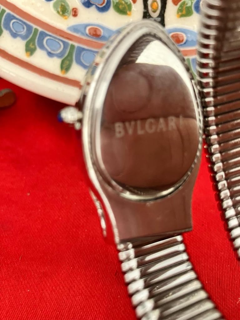 Bvlgari Yeşil Taşlı yılan kordon İnce Saat… - 10