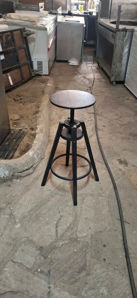 Siyah Metal Tabure bar sandalyesi temiz sağlam özgün ürün - 4
