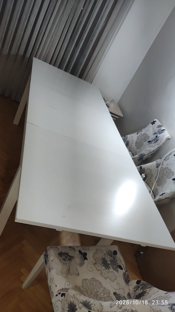 IKEA BJURSTA Açılır Yemek Masası 175-260 cm - Beyaz - 4