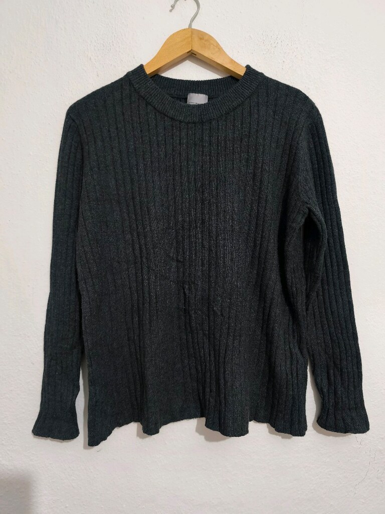 vero moda Gri Erkek fitilli Bisiklet Yaka Kazak m beden — görsel 13/14
