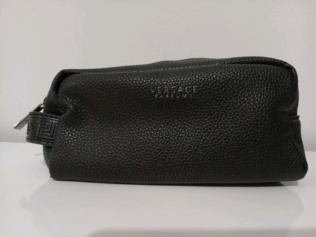 Versace Orijinal THY Business Class Yandan Tutmalı Siyah Renk Çanta - 2