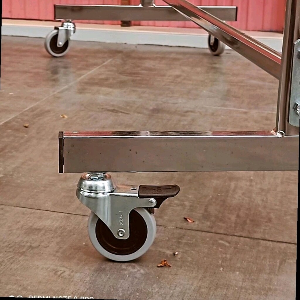 Askılık Stant Eşek,Metal Stand, Ayaklı Askılık,Tekerlekli Askılık,Gold - 8