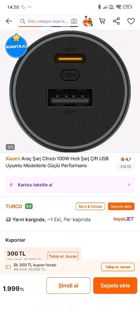 mi araç şarj cihazı 100 W - 4