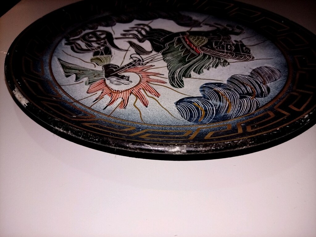 GİANNİS KERAMİK RHODOS EL YAPIMI SERAMİK DUVAR TABAĞI (24-25 CM) - 4