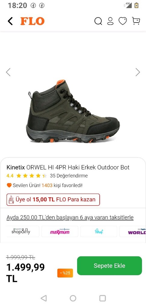 Kinetix orwel hi4 pro haki Bot - 7