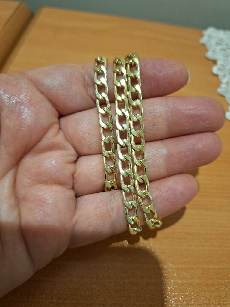 SARI ZİNCİR KOLYE - 4