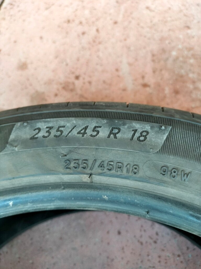 4adet çıkma lastikler 235/45R18 sıfır gibi lastikler - 2