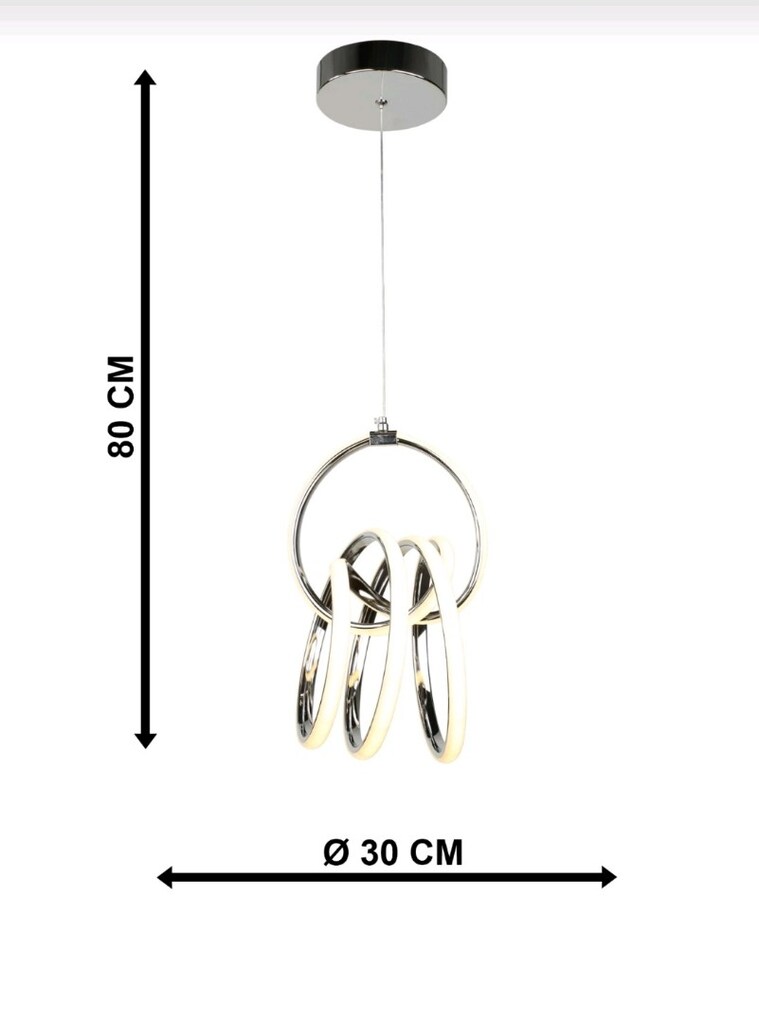 Büyük İmza Modern LEDli Avize 3 Renk - 5