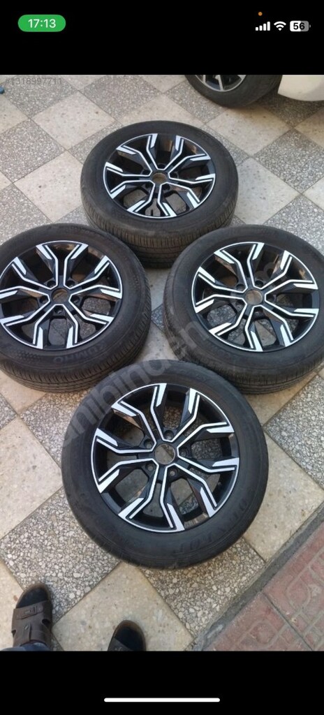 16 inç sıfır 5X114.3 Elmas jant Kumho lastik 2021/46 yılı temiz - 3