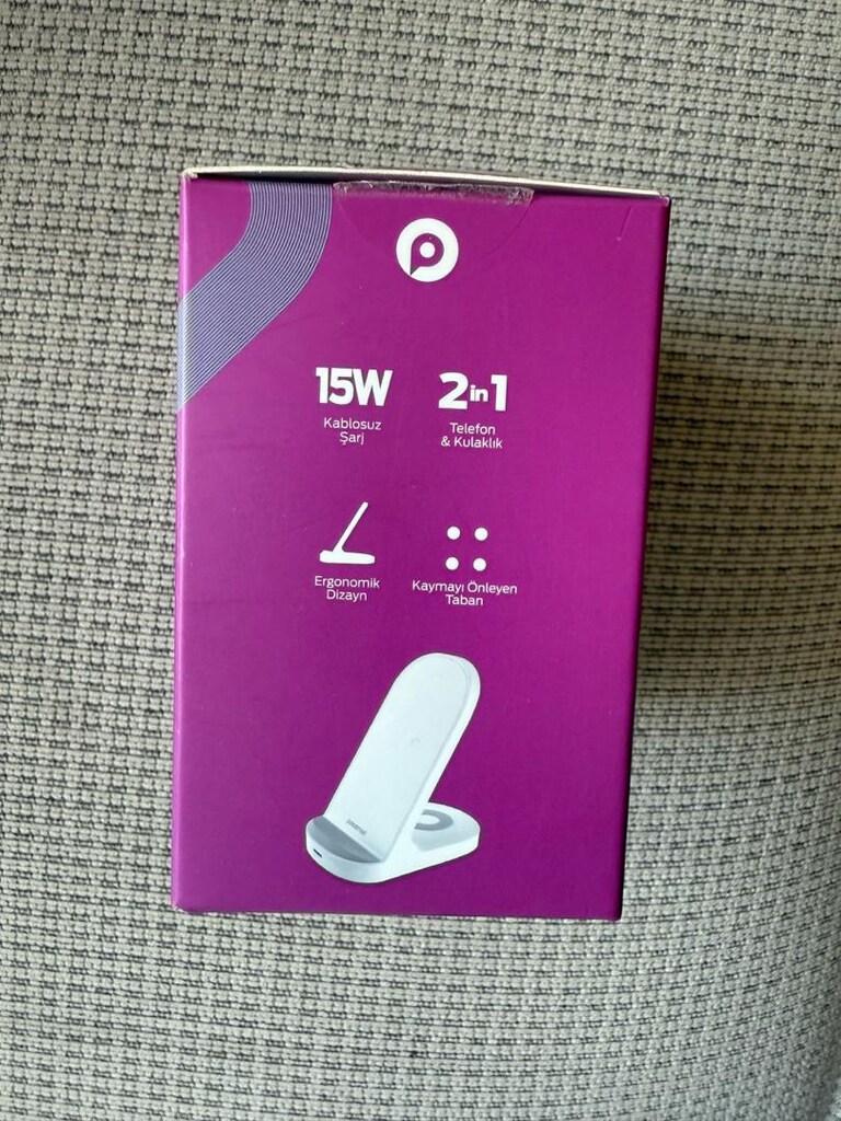 Polosmart 2 in 1 15 watt kablosuz şarj cihazı SIFIR - 3