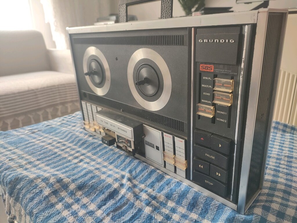 GRUNDİG tk745 makaralı teyp grundig tk 745 makaralı teyip hifi fişe - 3