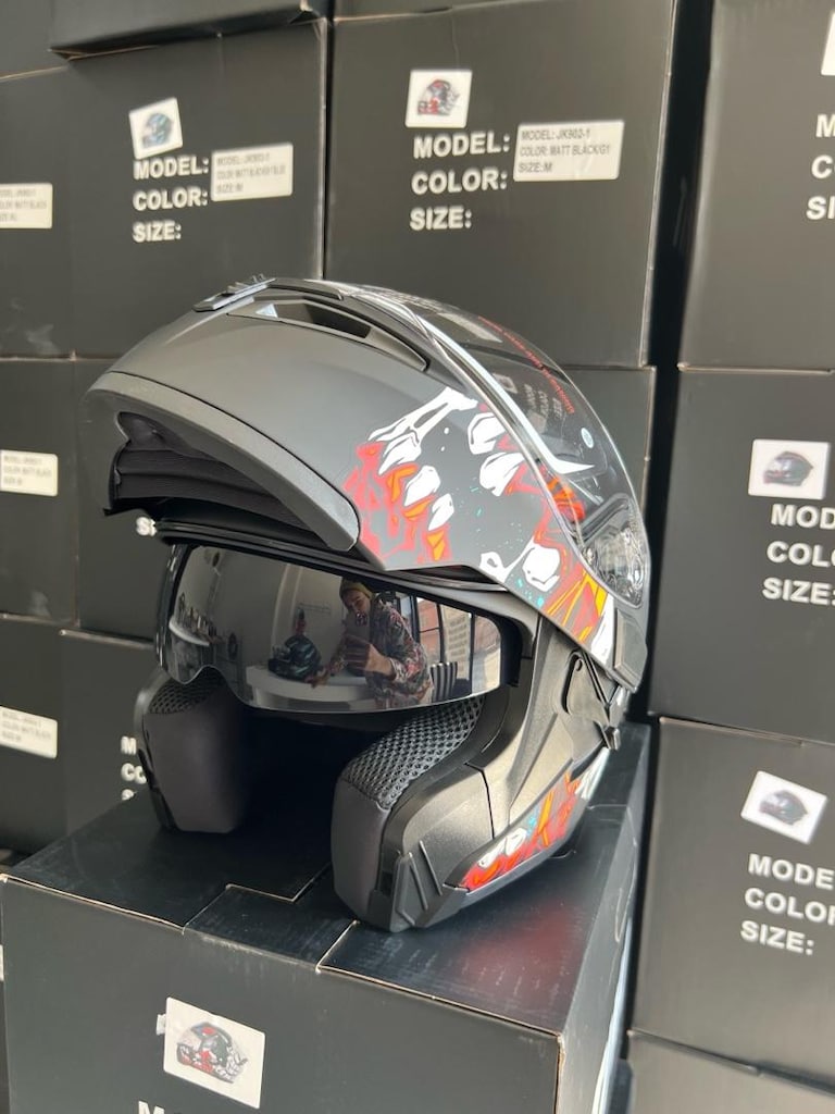 kask çene açılır sıfır - 6