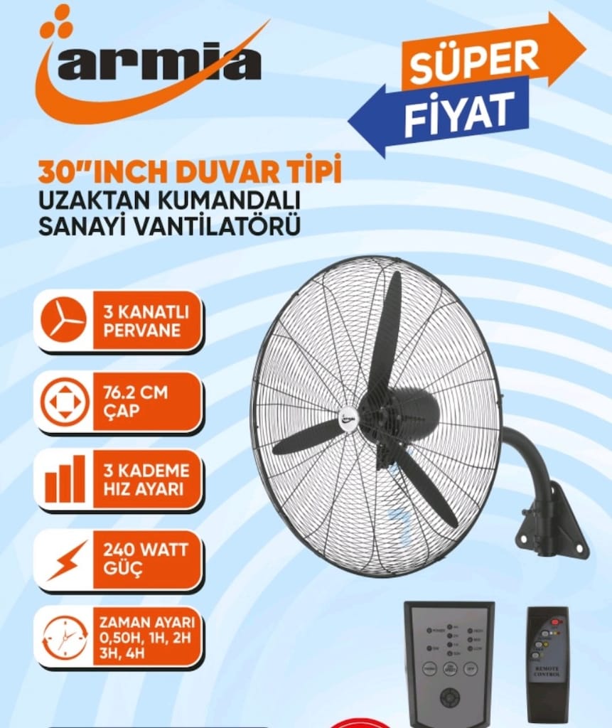 Büyük Sanayi Tipi Vantilatör