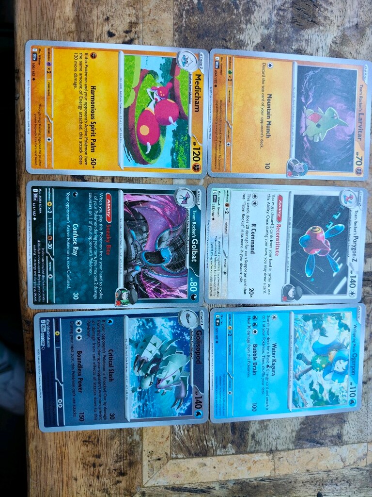 6 Adet Orijinal Pokémon Kart Lotu – Team Rocket & Ogerpon - 3