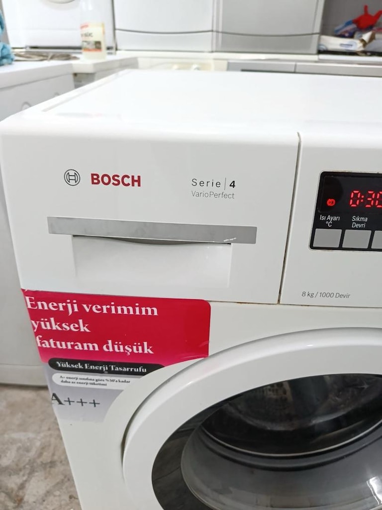 BOSCH 8 kg ÇAMAŞIR MAKİNESİ SERVİS GARANTİLİ NAKLİYE KURULUM DAHİL - 4