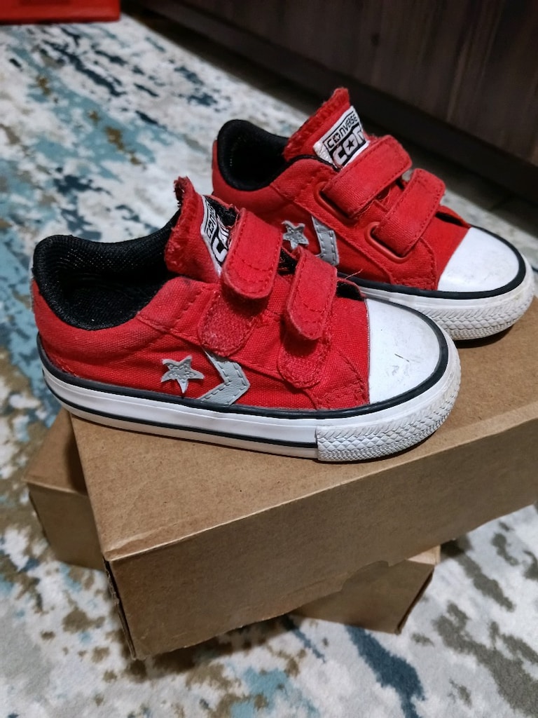 Kırmızı Converse Bebek Spor Ayakkabı - 2