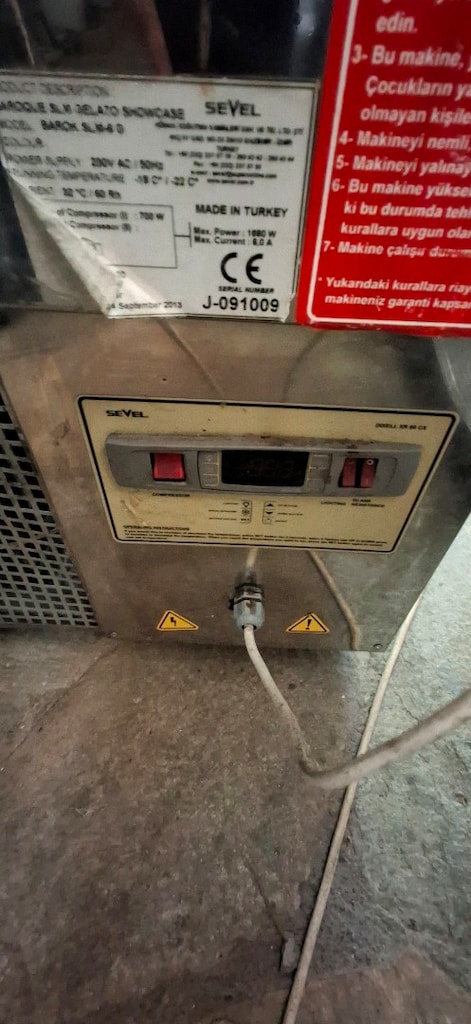 dondurma reyon soğutuculu buzdolabı 6küvetli dondurma buzdolabı satış - 8