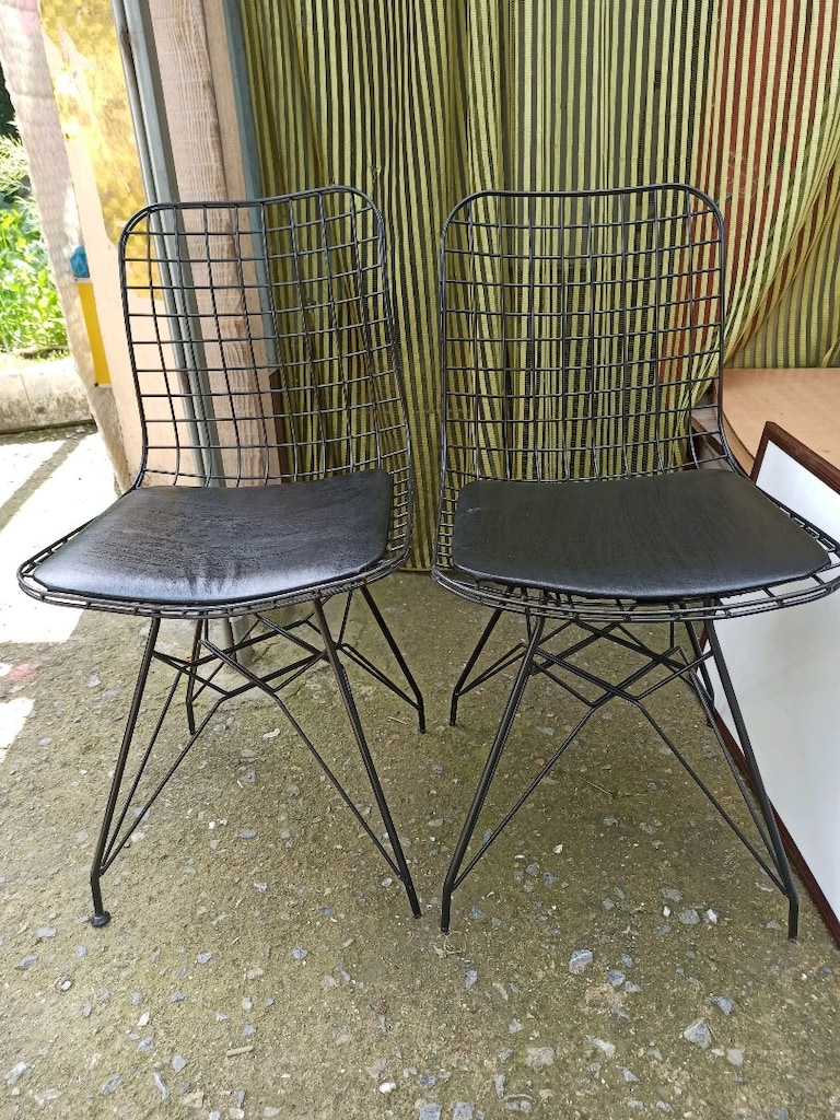masa katlanır 60*60*50 cm ve metal 2 âdet sandalye - 7
