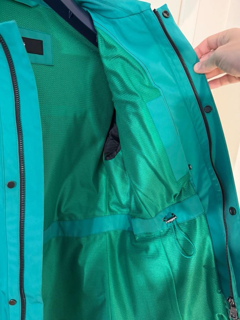 Hugo Boss Nano Teknolojili Canlı Yeşil Yağmurluk / Mont - 9