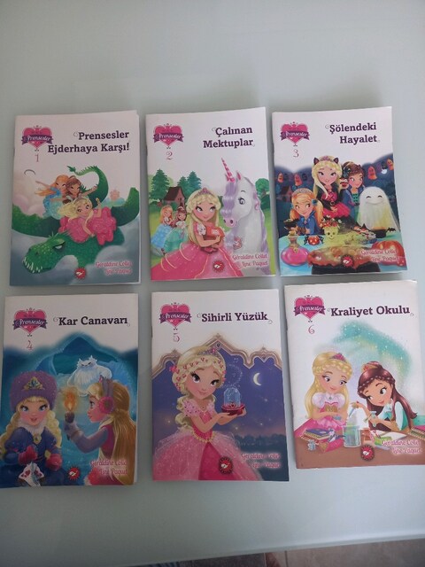 Prensesler Kitap seti 6 adet