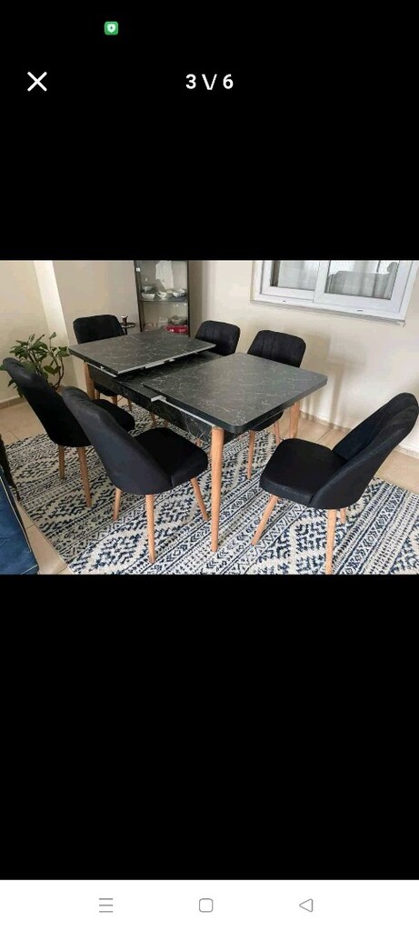 6 sandalye masa takımı sıfır paketli ürünler satiyorum her rengi model - 3