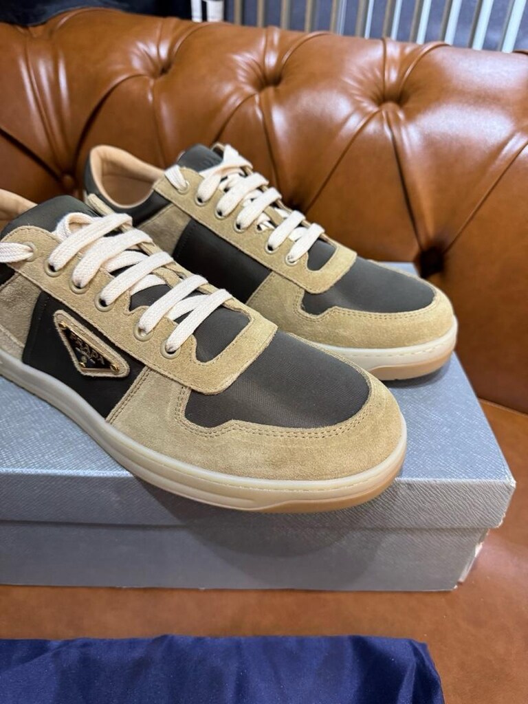PRADA DOWNTOWN BEJ HAKİ 44 NUMARA CASUAL AYAKKABI - 4