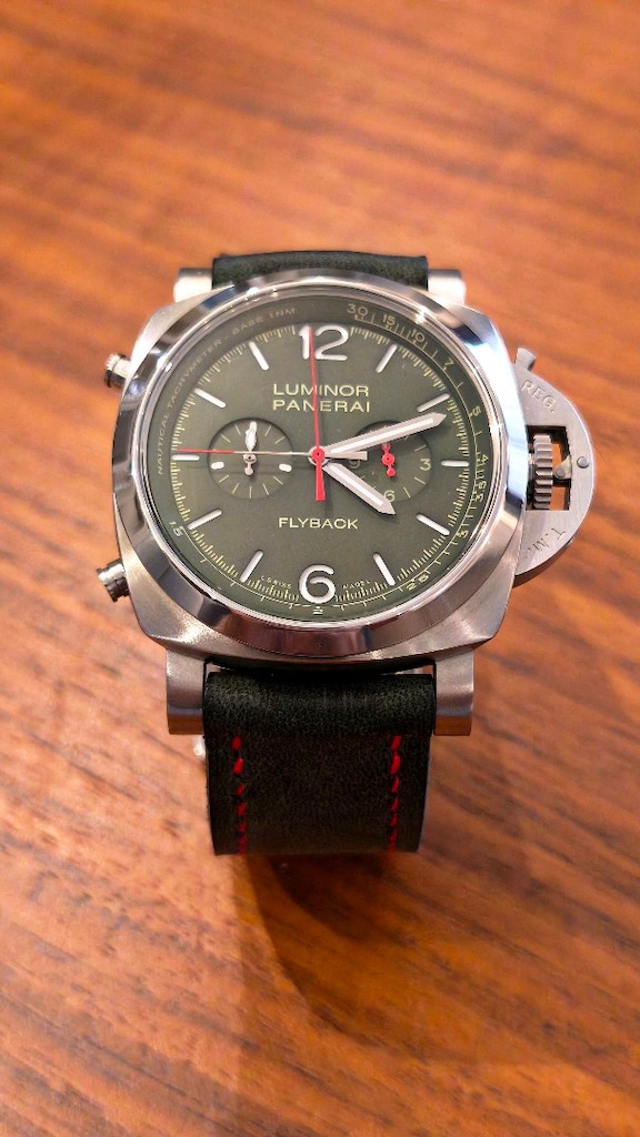Panerai Luminor Chrono Flyback Verde Militare PAM01296 - 2