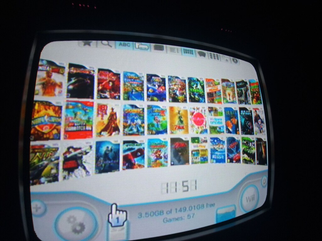nintendo wii 57 oyun yüklü 160gb usb harddisk softmod hdd - 3